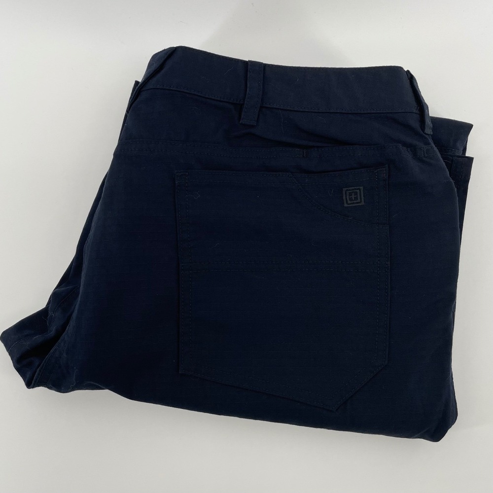 5.11 Tactical Men's 38x34 Navy Blue Ripstop Multi-Pocket Work Pants 74411-724